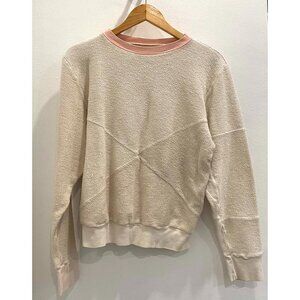 Object Apparel Organic Cotton Sweatshirt | Pink/Cream– XS/S